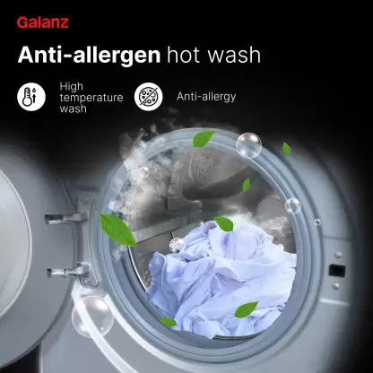 Galanz 7 kg Quick Wash Fully Automatic Front Load Washing Machine with In-built Heater Silver  (XQG70-F712DE)(OPEN BOX) Galanz 7 kg Quick Wash Fully Automatic Front Load Washing Machine with In-built Heater Silver  (XQG70-F712DE)(OPEN BOX)